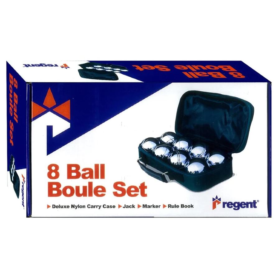 Regent 8 Ball Boule Set with Carry Bag