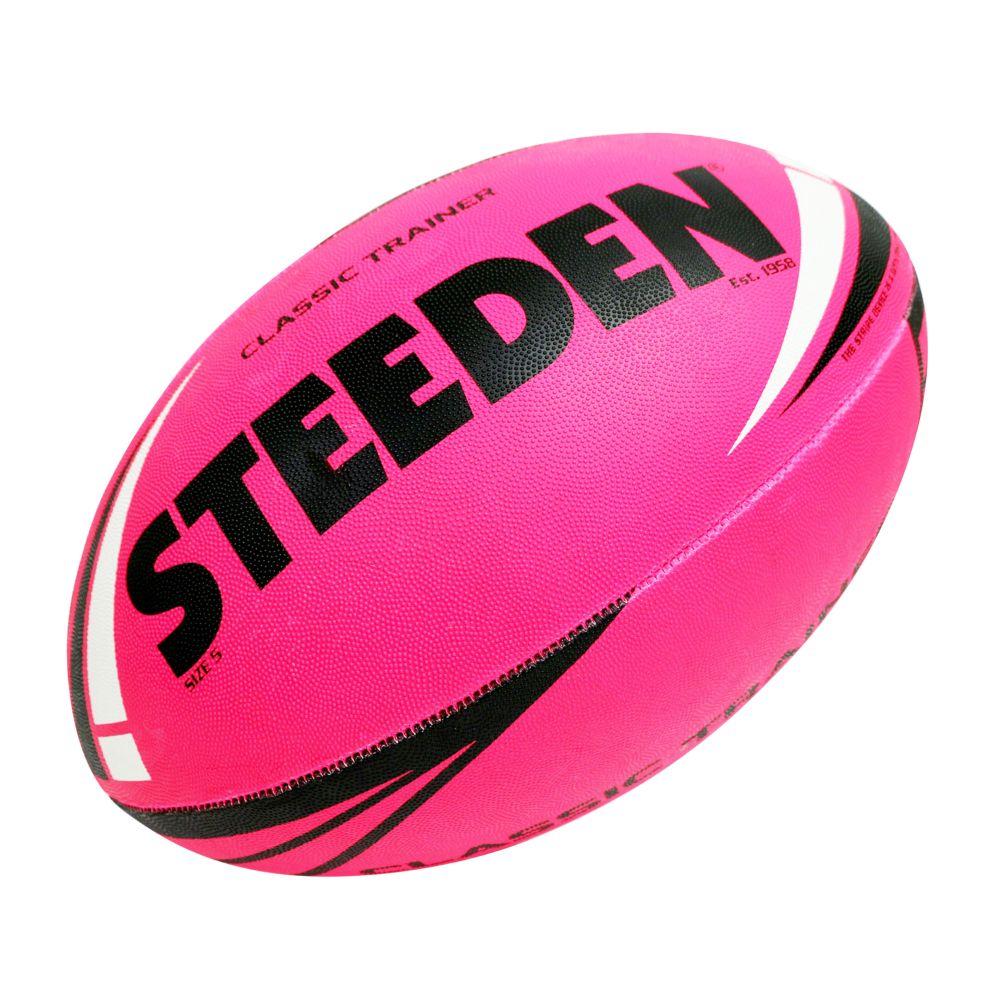 Steeden Classic Trainer Rugby League Ball - Fluro – SportsPower Australia