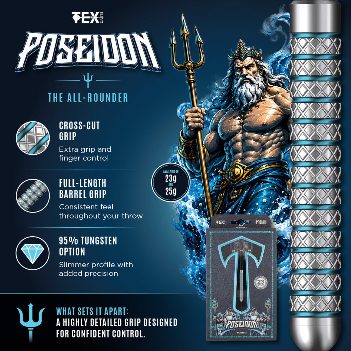 TEX Darts Poseidon Tungsten Darts