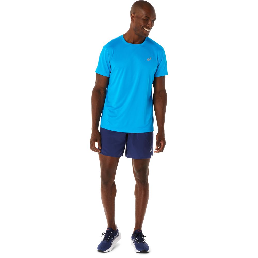 ASICS Silver Mens Short Sleeve Top
