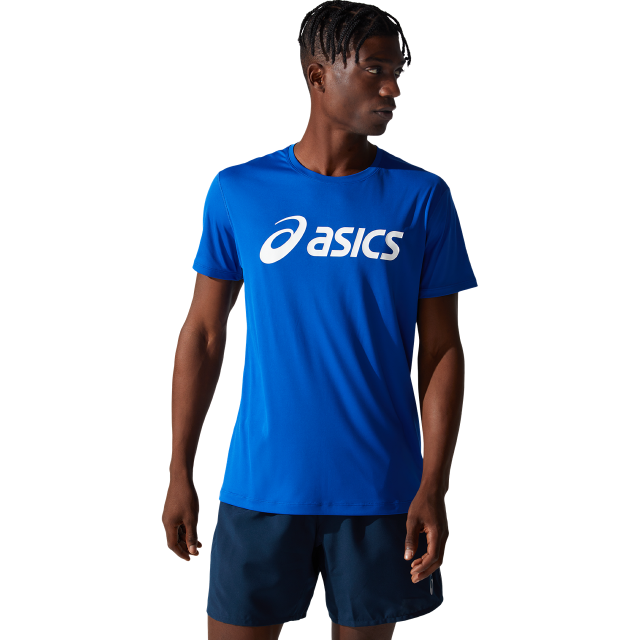 ASICS Silver Mens Short Sleeve Tee