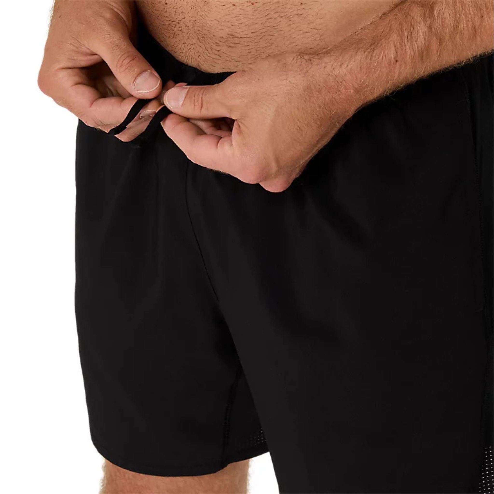 ASICS Silver 7-Inch Mens Running Shorts