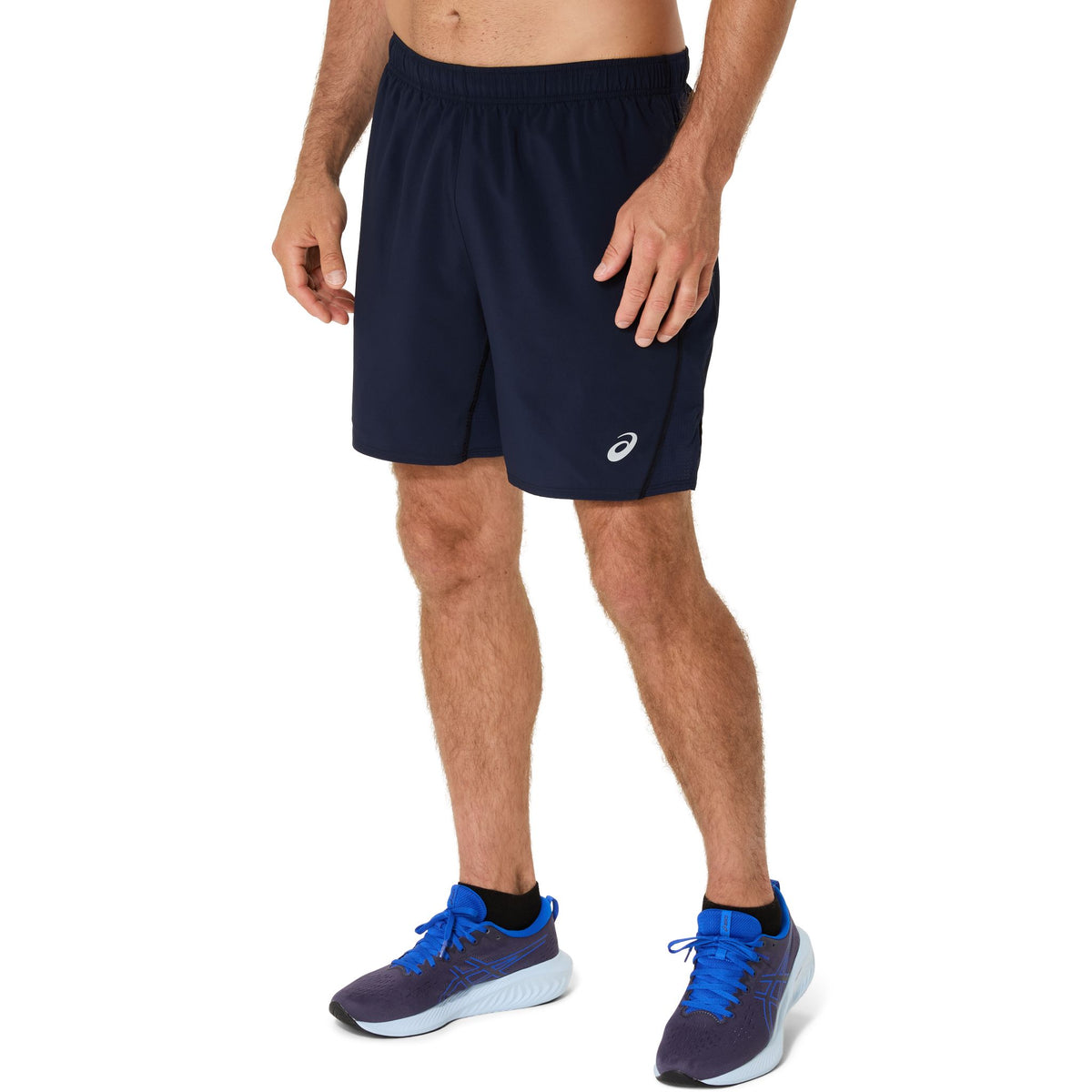 ASICS Silver 7-Inch Mens Running Shorts