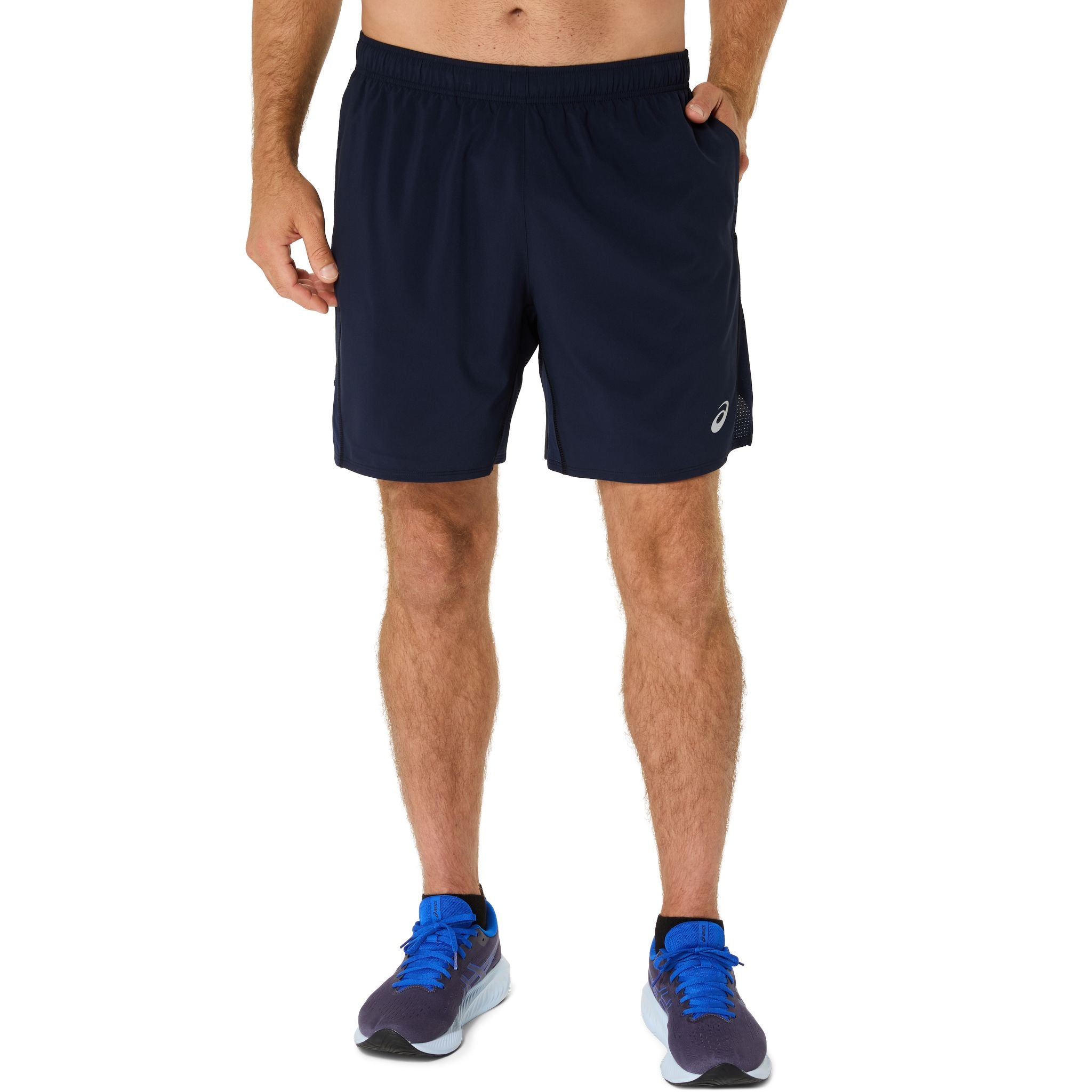 ASICS Silver 7 Inch Mens Running Shorts