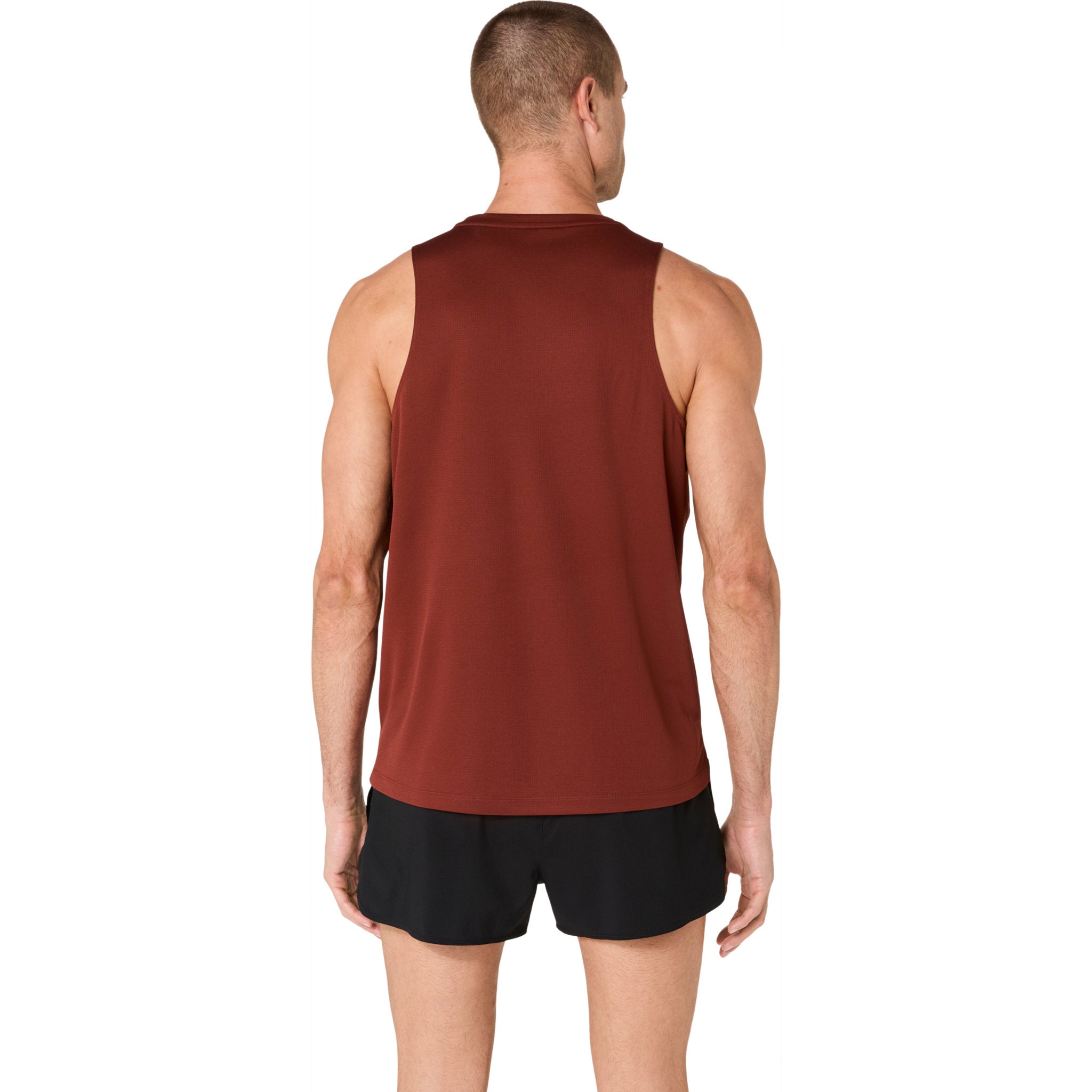 ASICS Silver Mens Running Tank