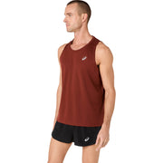 ASICS Silver Mens Running Tank