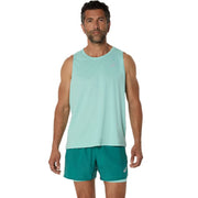 ASICS Silver Mens Running Tank