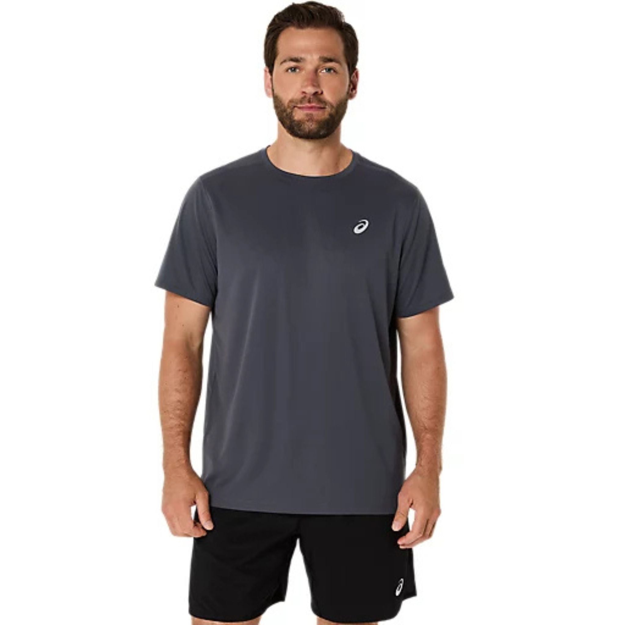 ASICS Silver Mens Running Tee