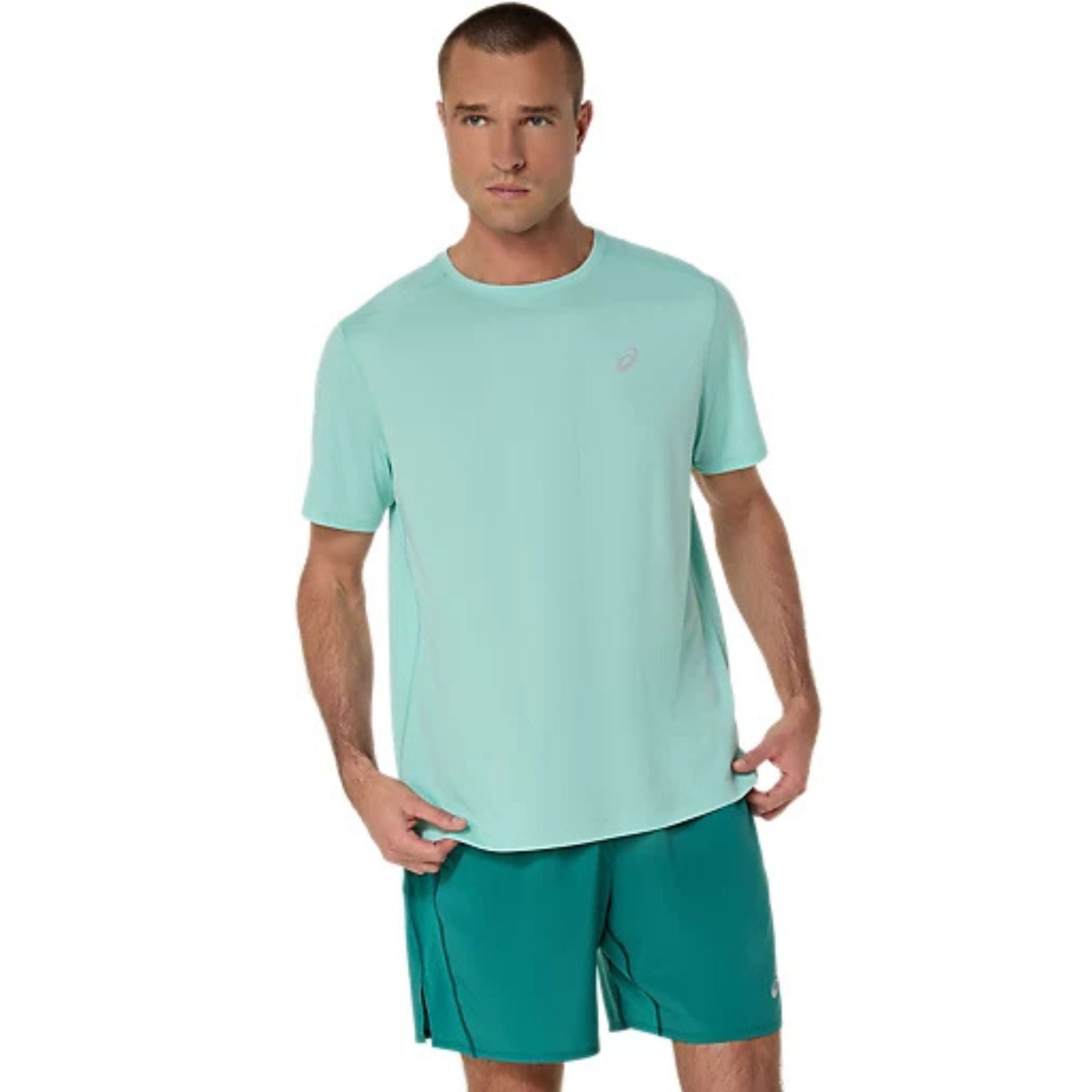 ASICS Silver Mens Running Tee