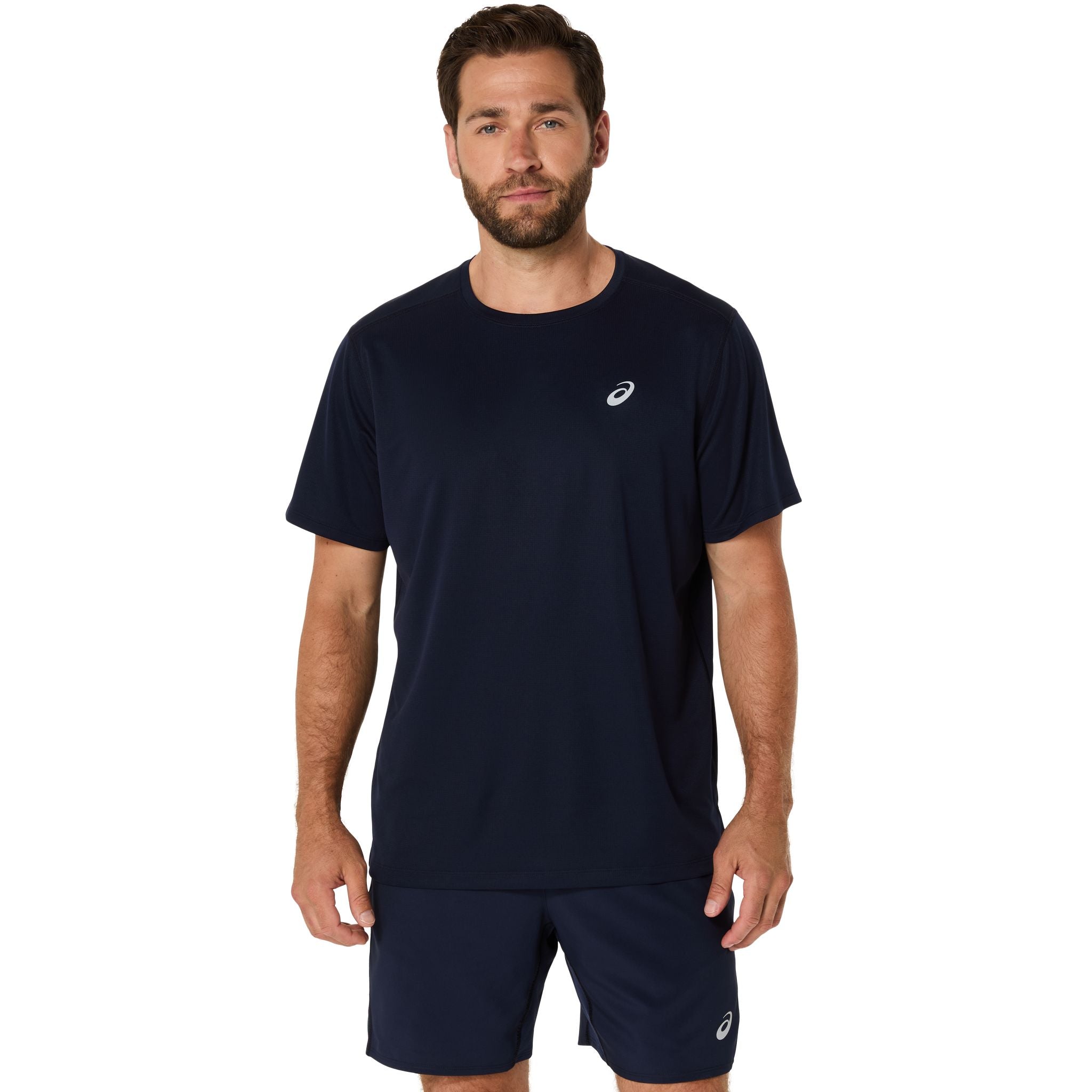 ASICS Silver Mens Running Tee