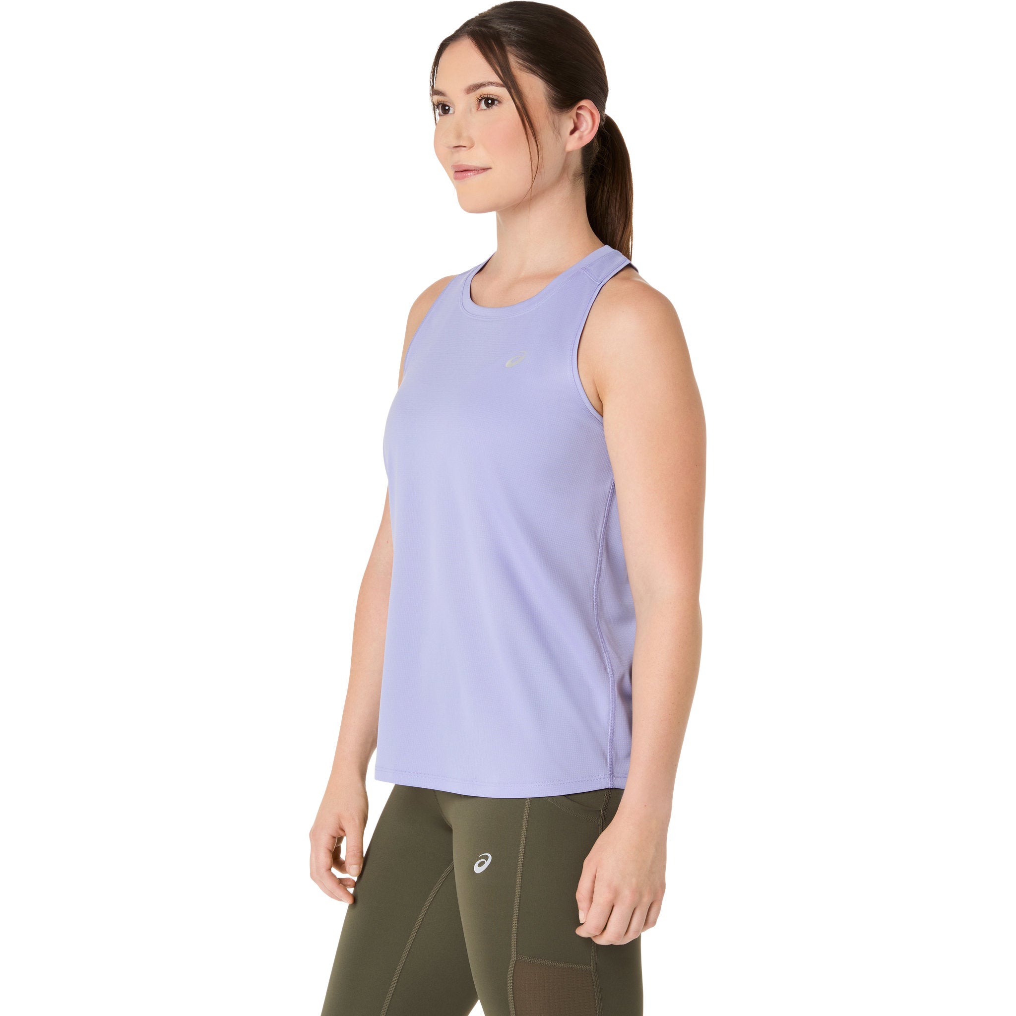 ASICS Silver Womens Running Tank