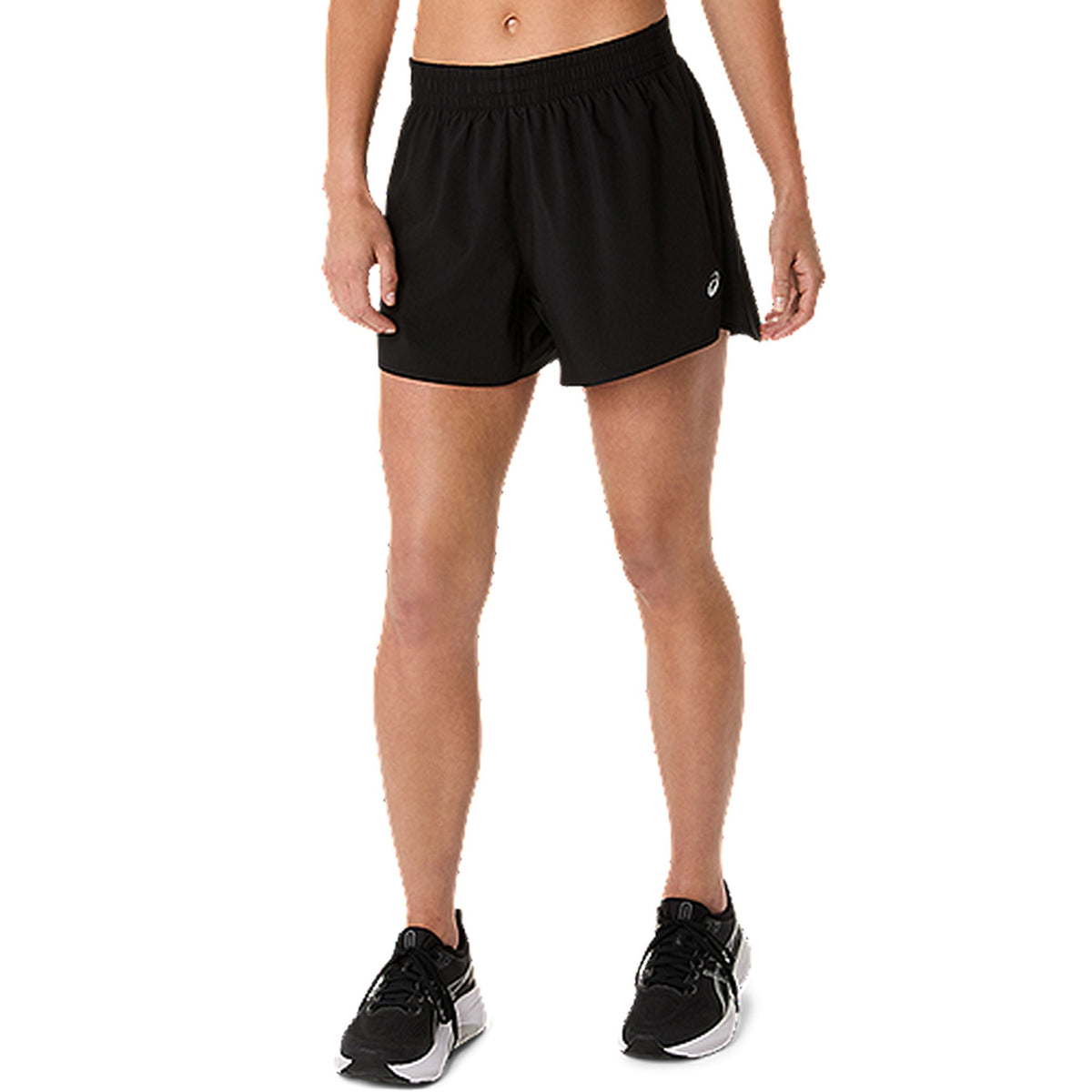 ASICS Silver 4-Inch Womens Running Shorts