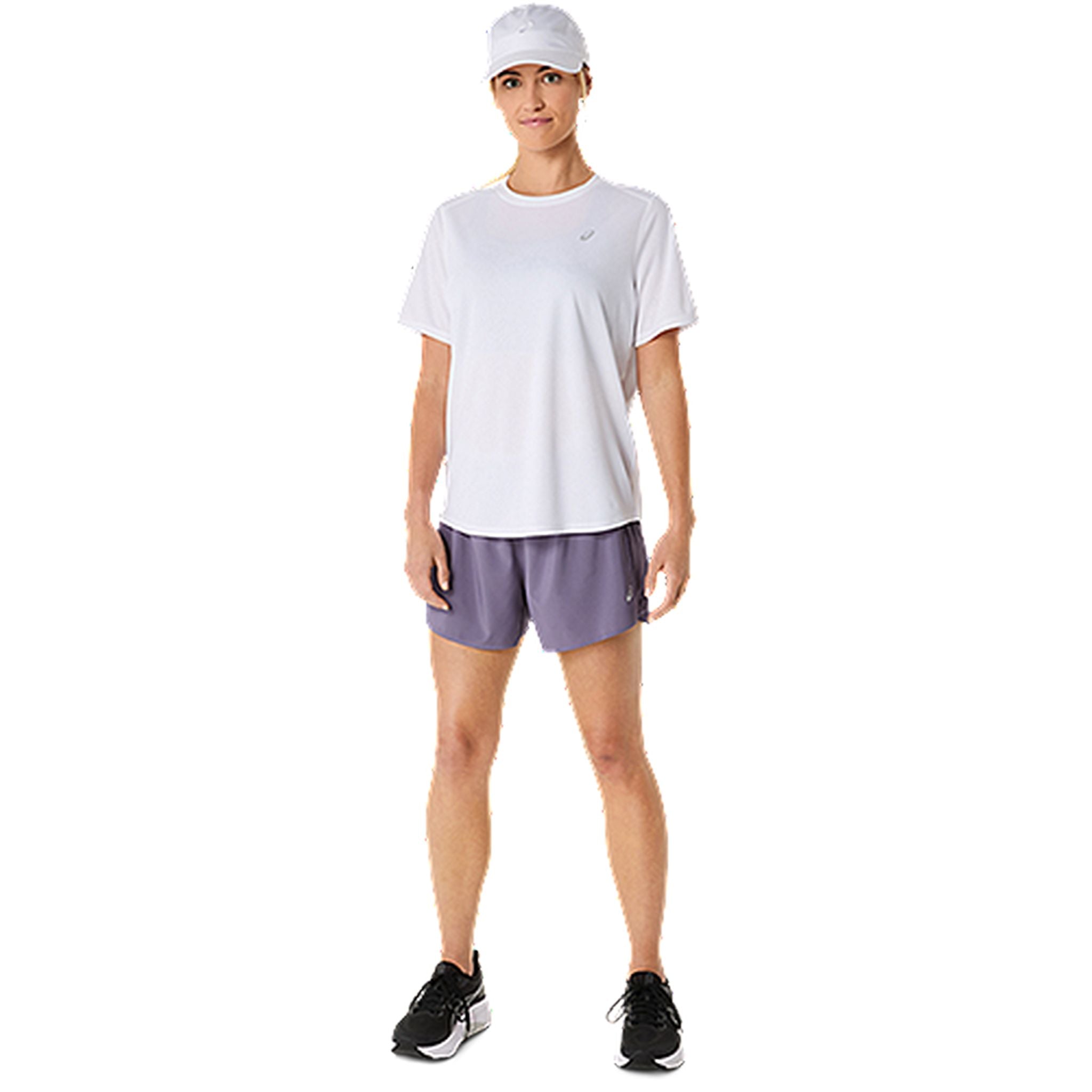ASICS Silver 4 Inch Womens Running Shorts