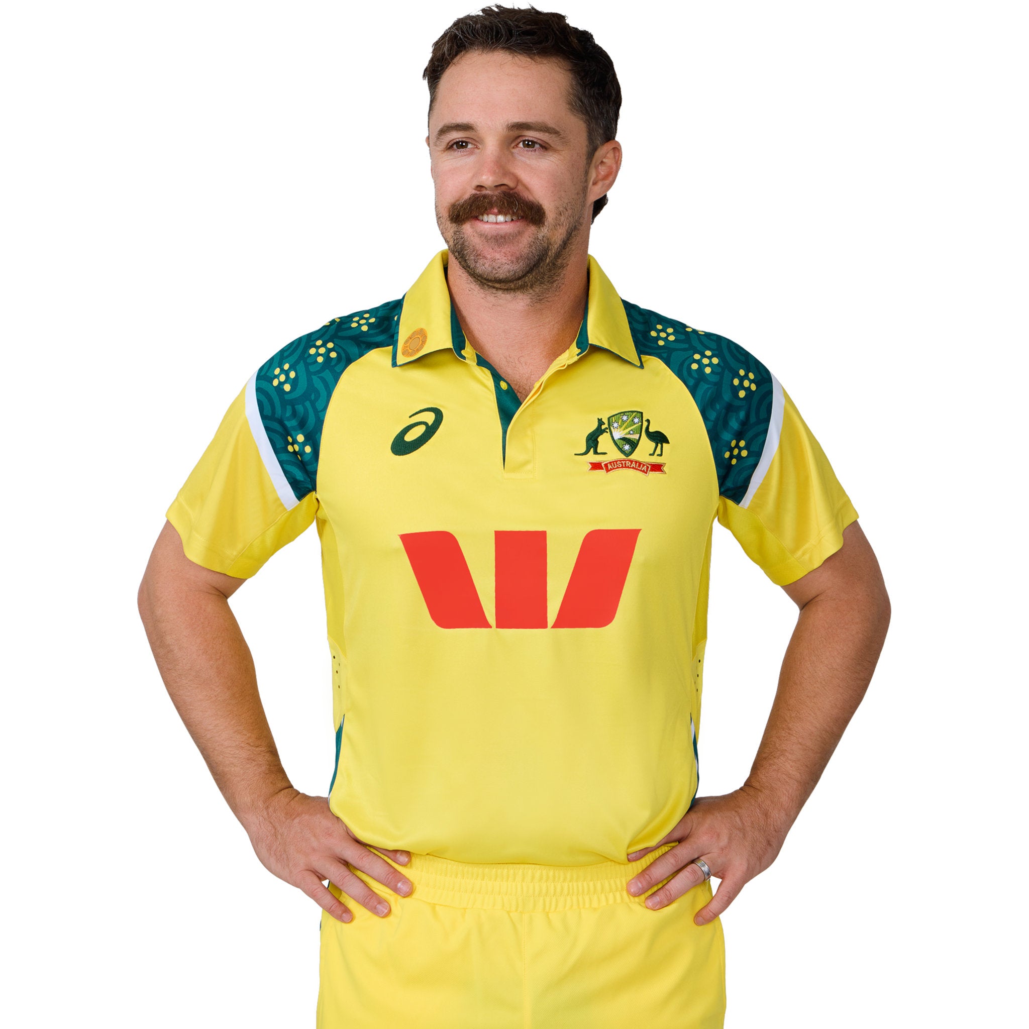 ASICS Cricket Australia 2025 Mens Replica ODI Home Shirt