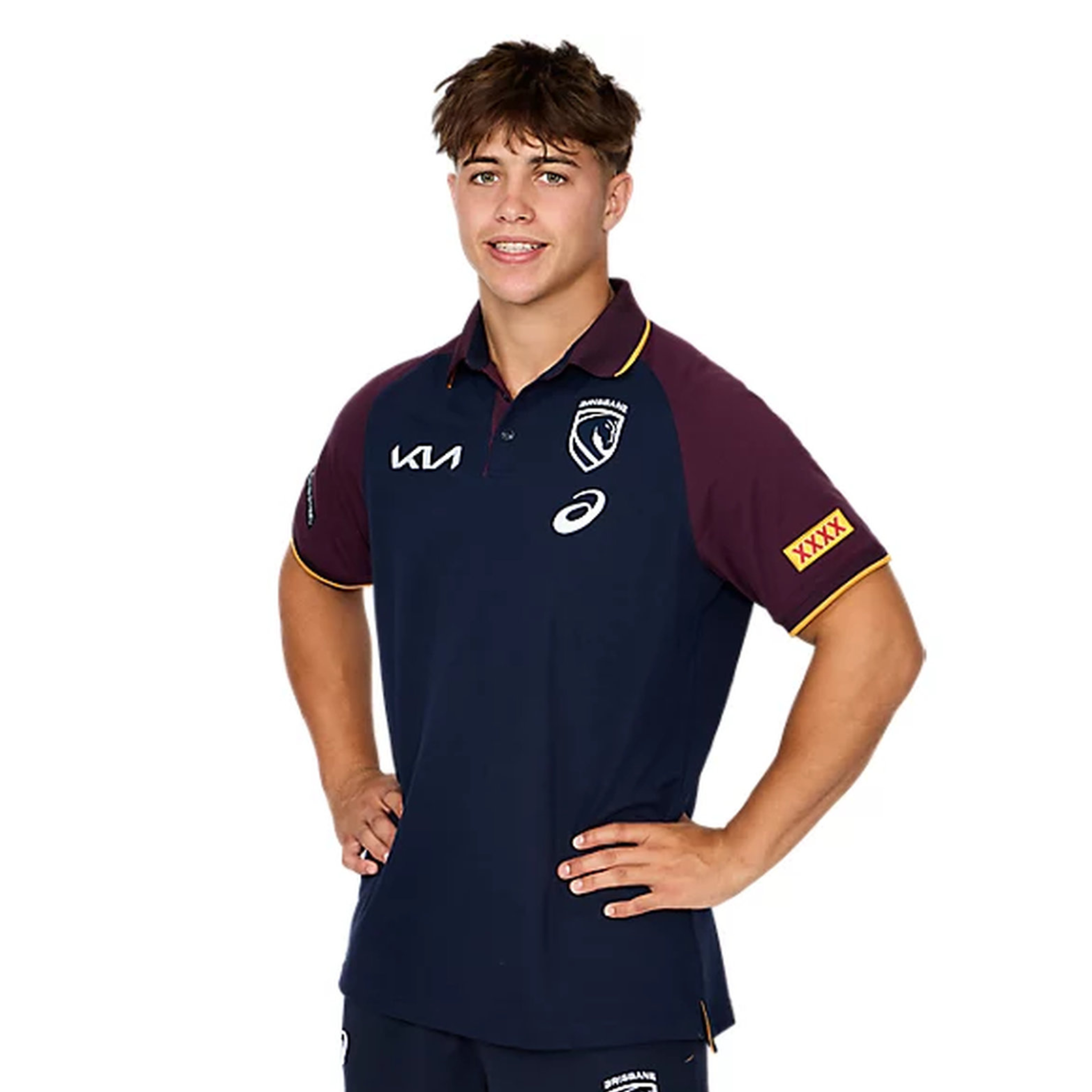 ASICS Brisbane Broncos 2026 Mens Team Polo