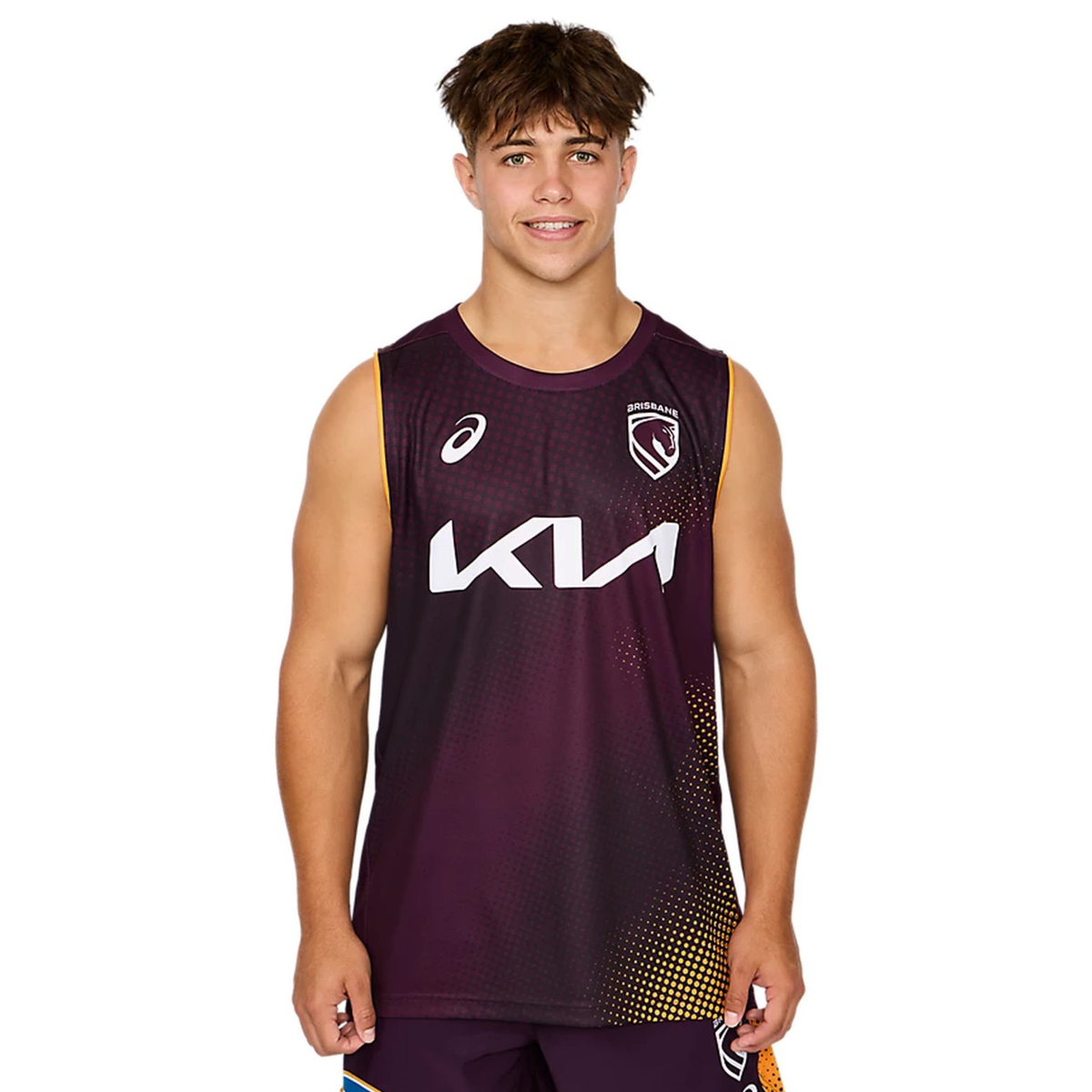 ASICS Brisbane Broncos 2026 Mens Training Tank – SportsPower Australia
