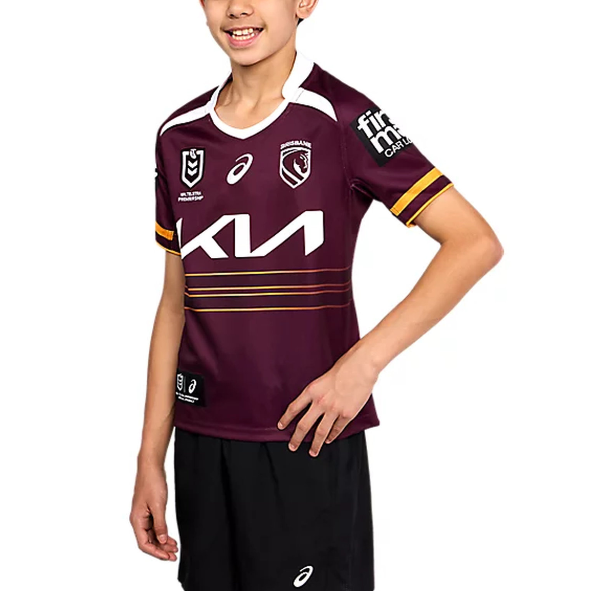 ASICS Brisbane Broncos 2026 Replica Kids Home Jersey