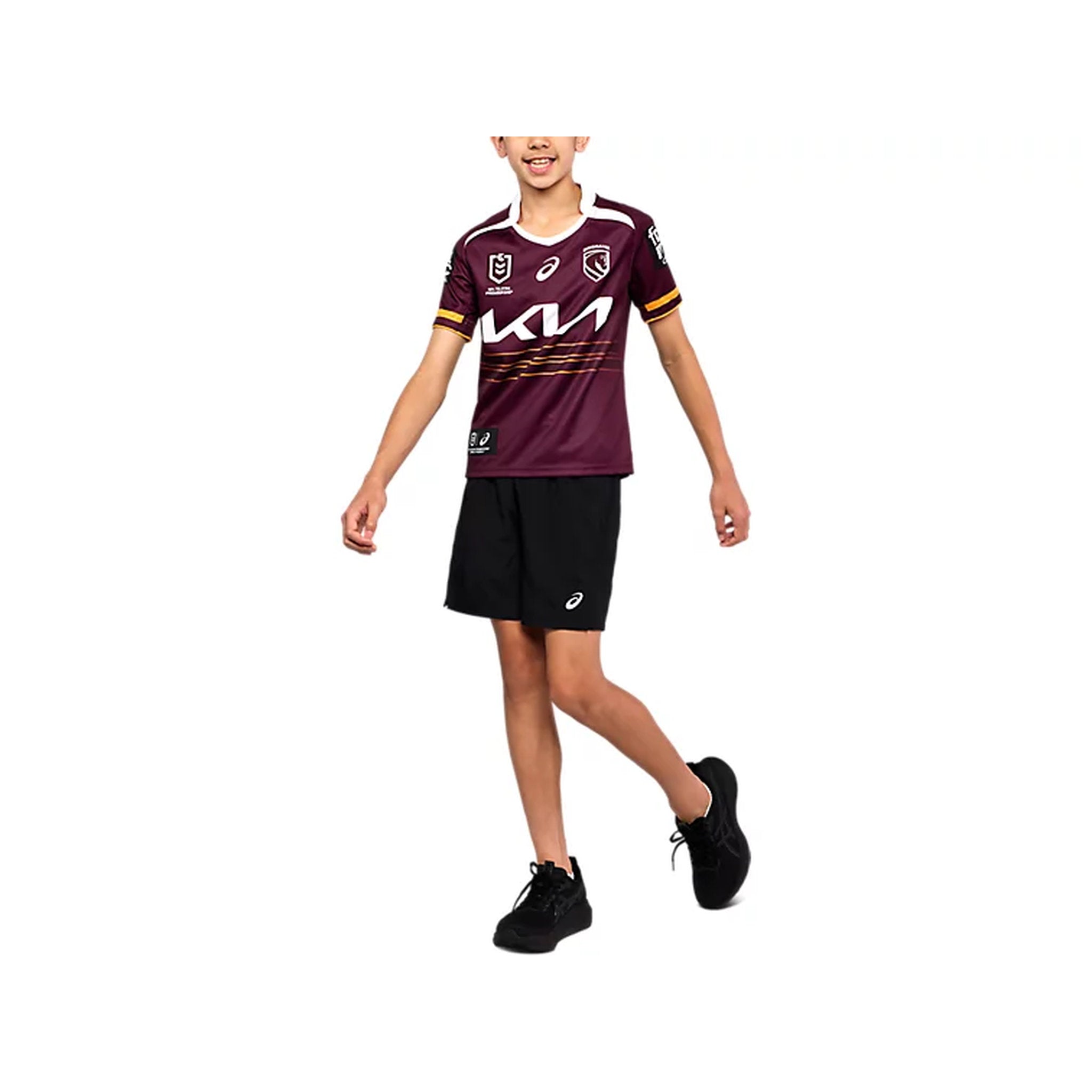 ASICS Brisbane Broncos 2026 Replica Kids Home Jersey
