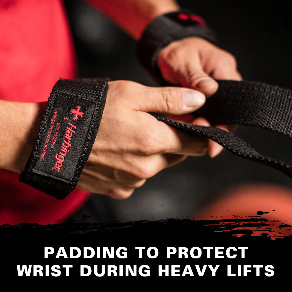 Harbinger Padded Cotton Lifting Straps