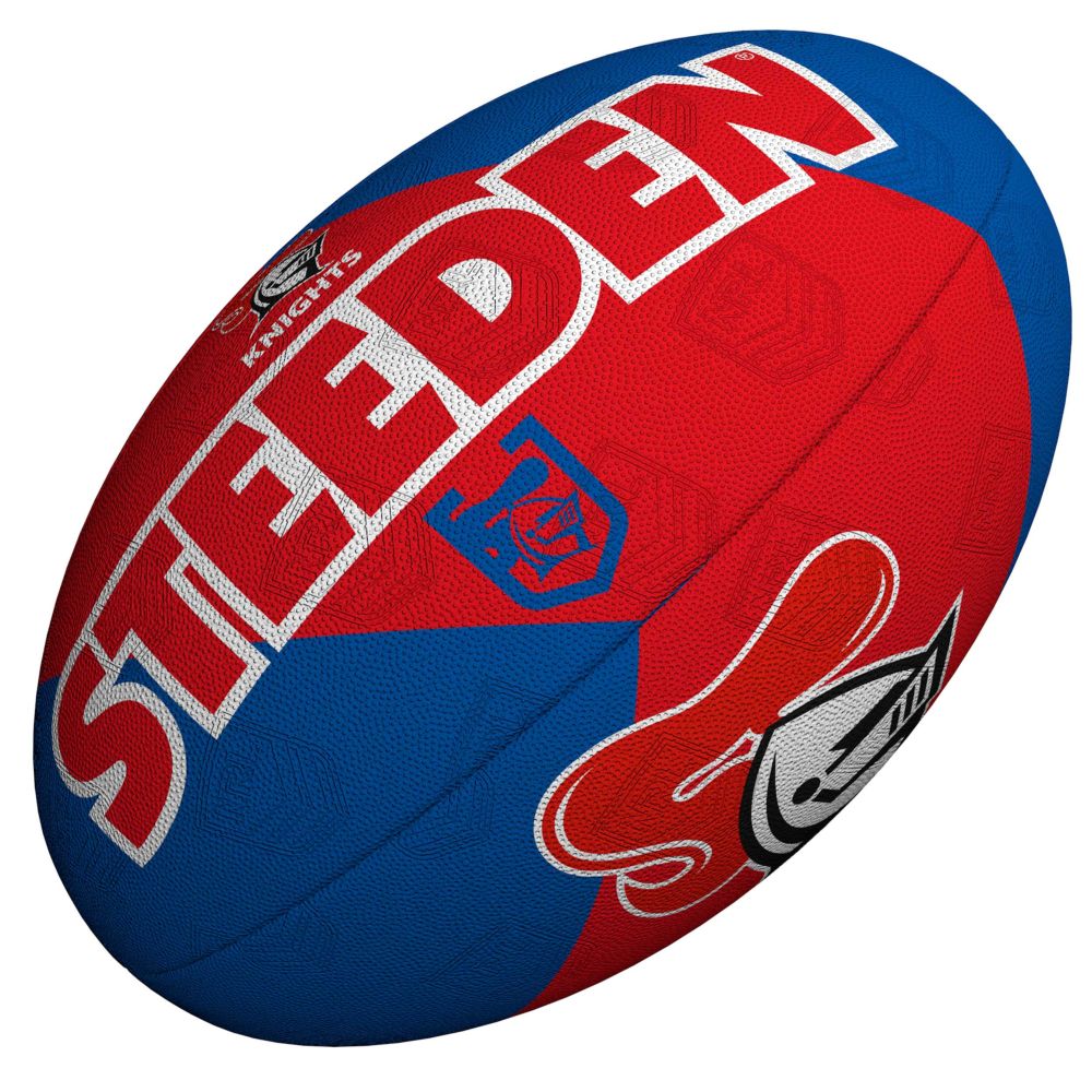 Steeden NRL Knights Team Supporter Rugby League Balls - Size 5