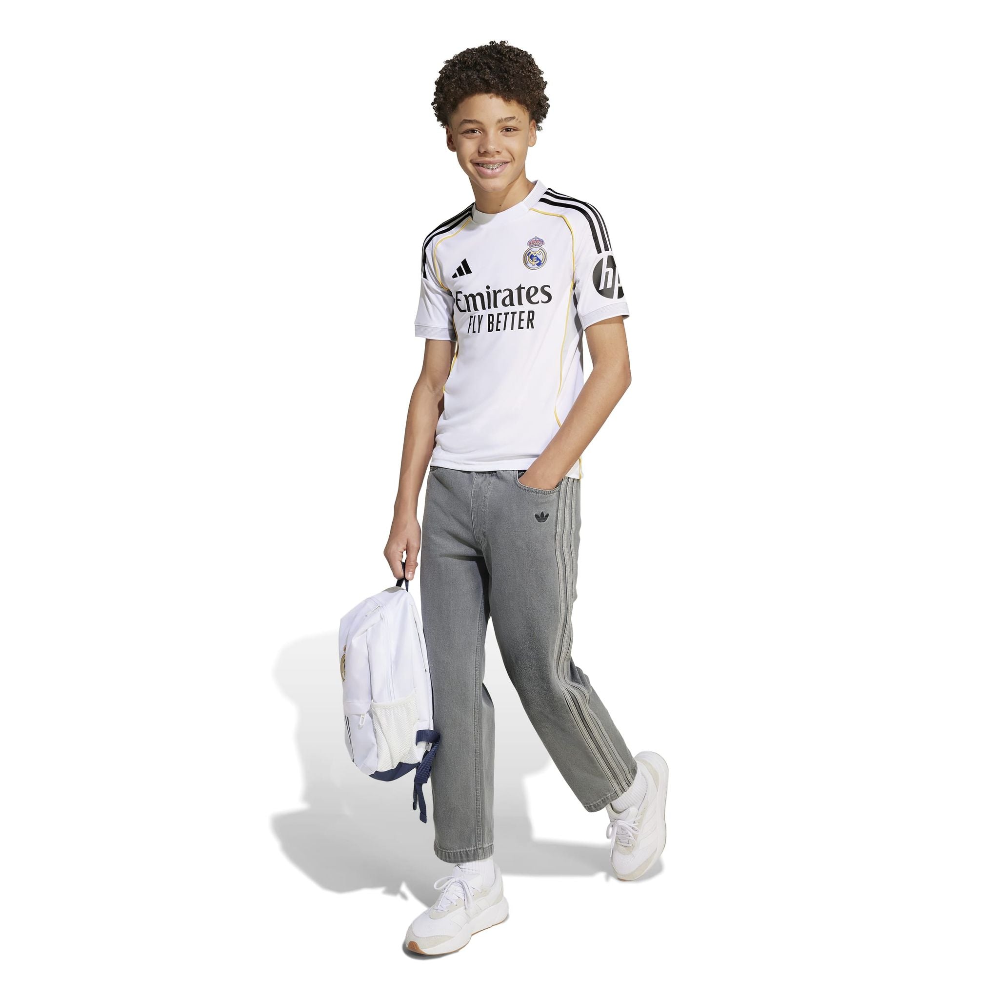 adidas Real Madrid 25/26 Kids Home Jersey