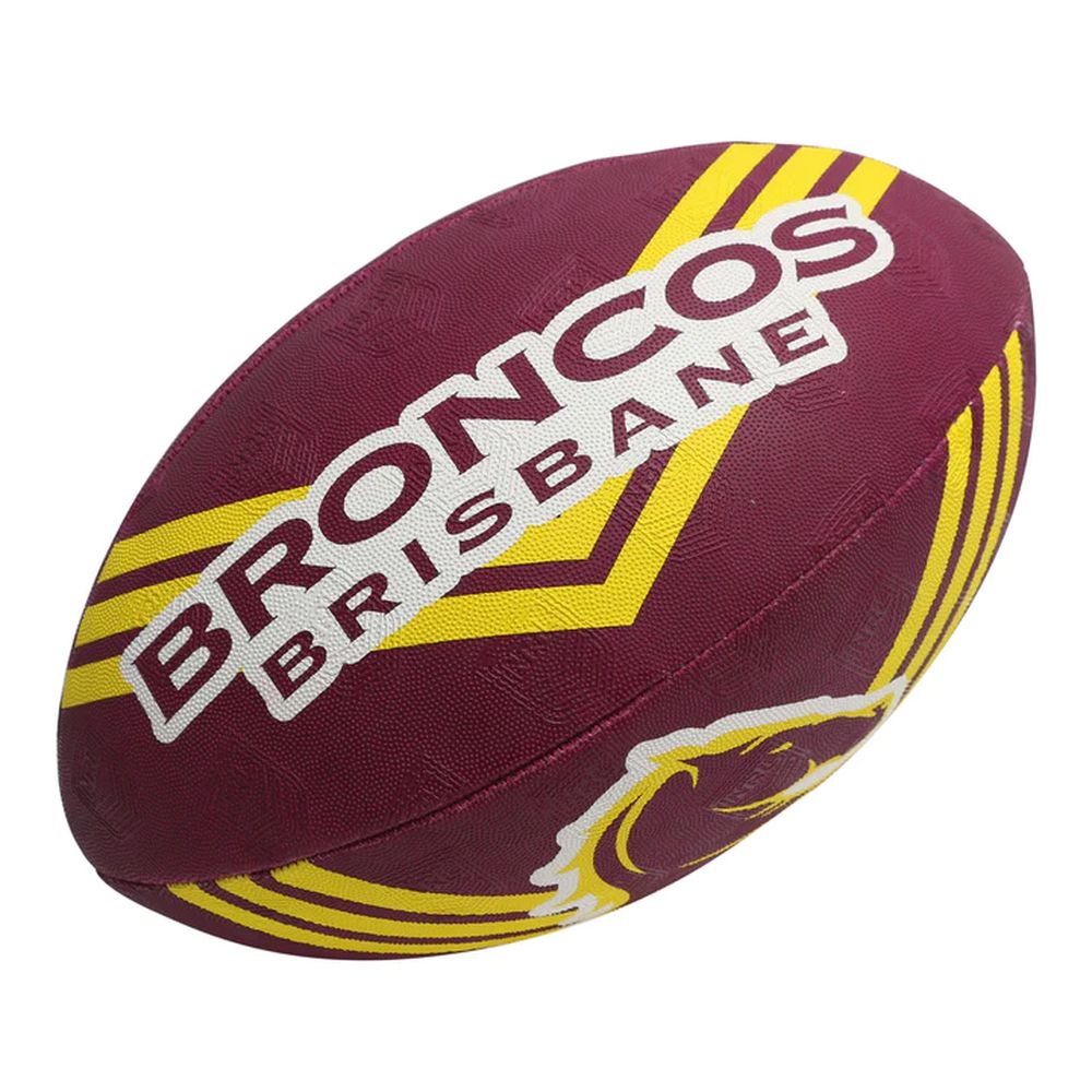Steeden 2023 NRL Broncos Team Supporter Ball - 11 Inch