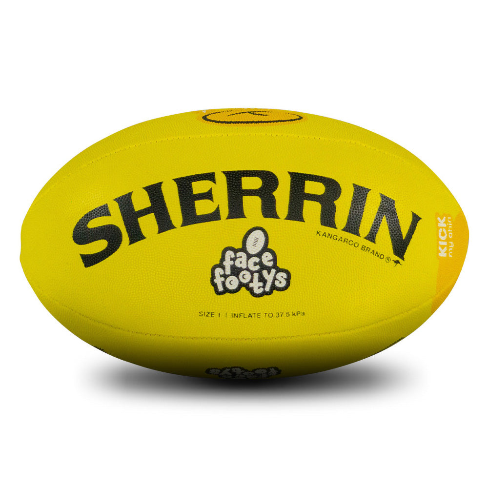 Sherrin Face Footys All Surface Ball - Goldie