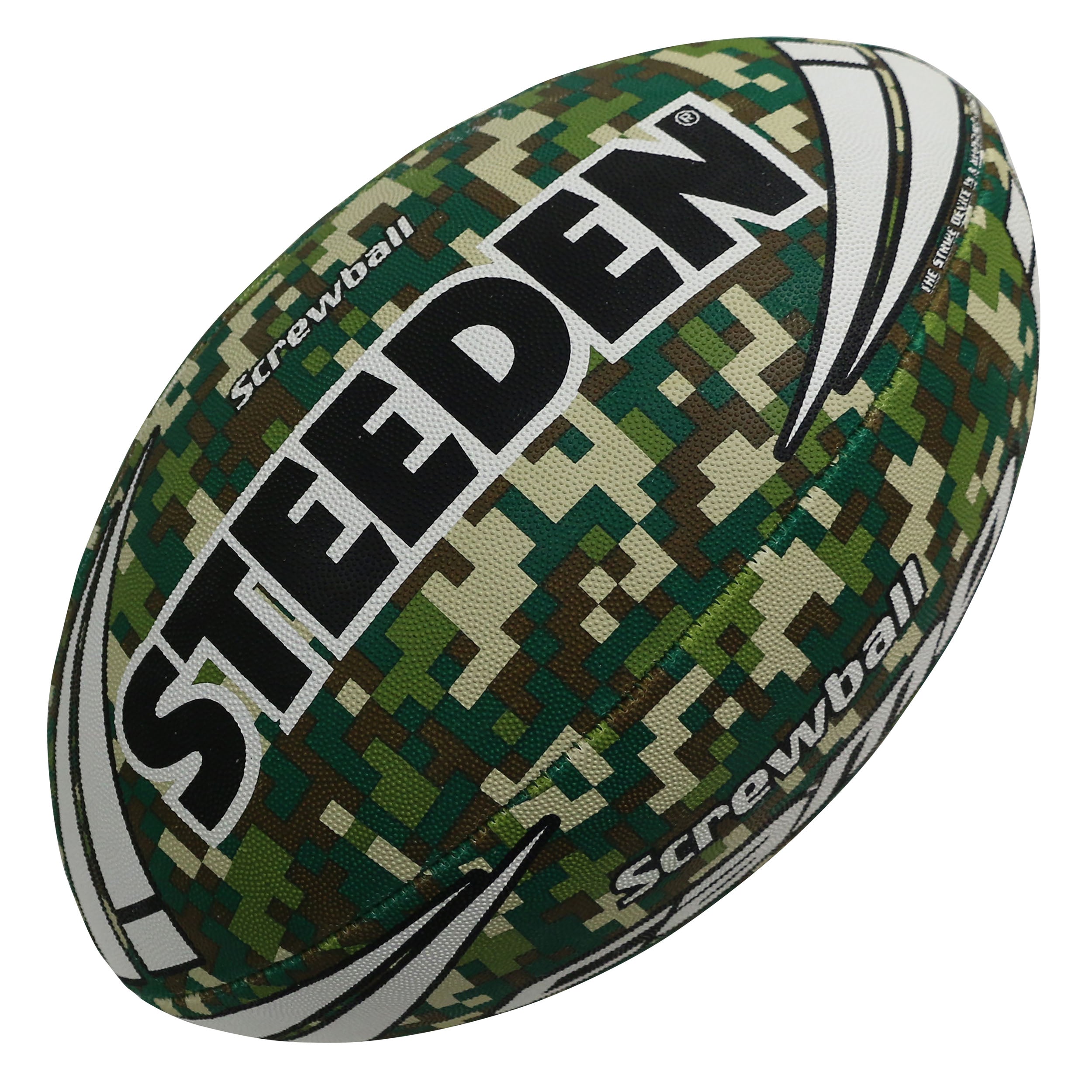 Steeden Digital Camo Screwball Rugby League Ball