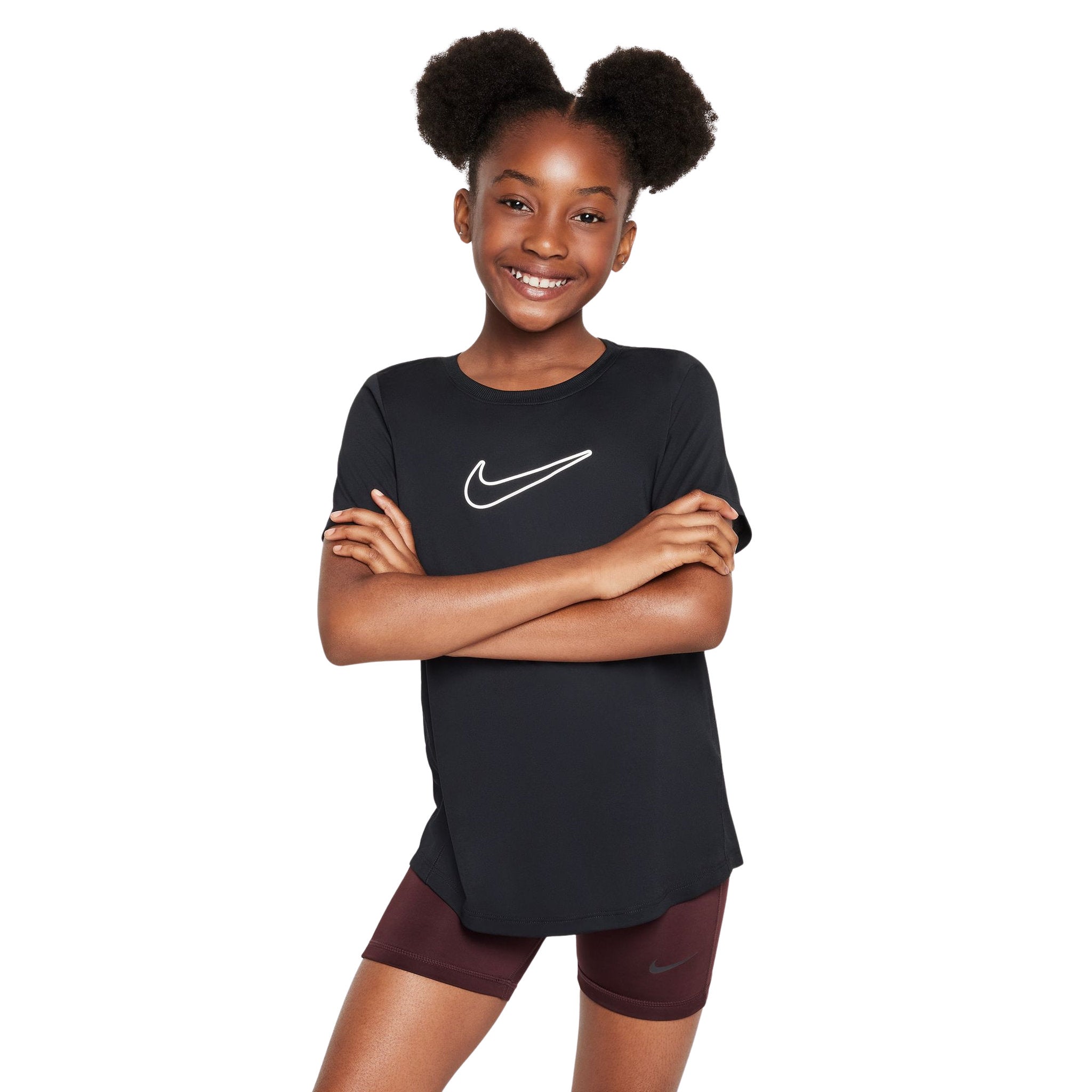 Nike One Fitted Dri-FIT Short-Sleeve Kids Tee