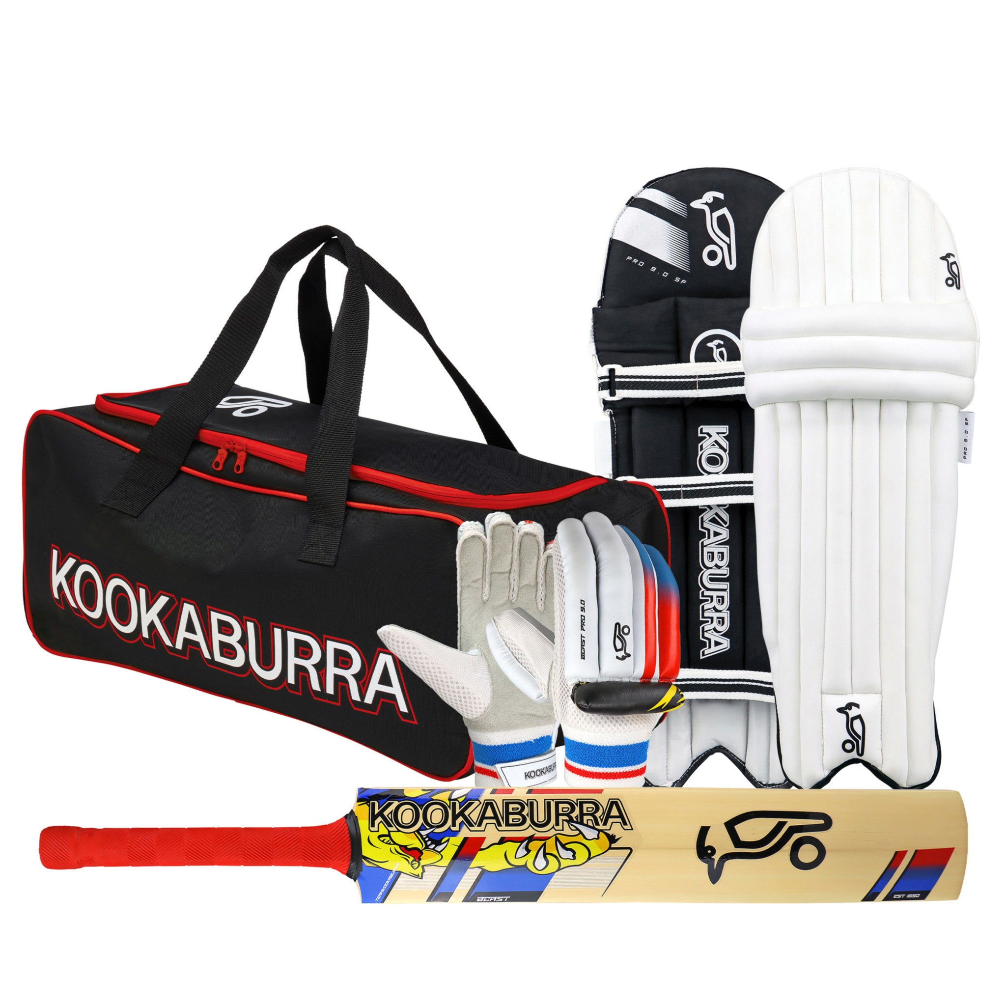 Kookaburra Beast Junior Cricket Set With Wheelie Bag
