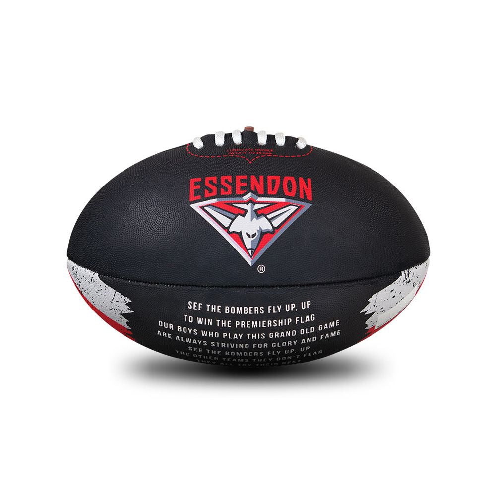 Sherrin AFL All Surface Synthetic Song Size #2 - Essendon Bombers