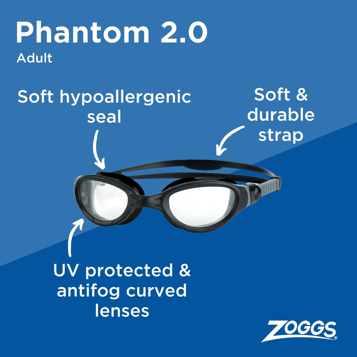 Zoggs Phantom 2.0 Swimming Goggles