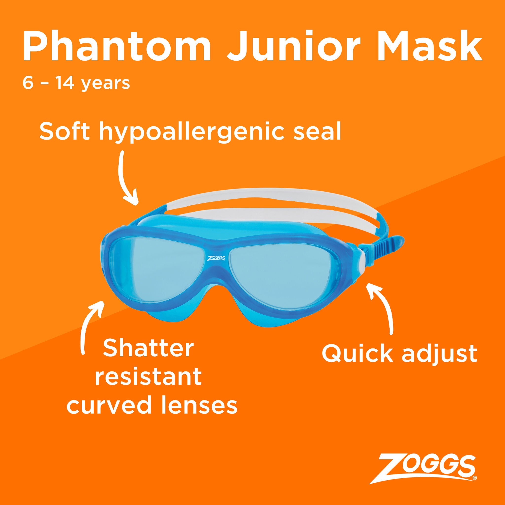 Zoggs Phantom Junior Mask - Assorted Styles