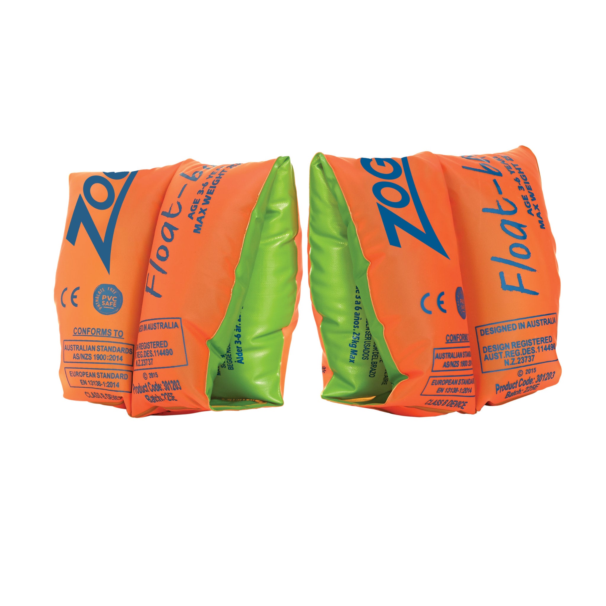 Zoggs Float Bands Size 00 - 0-12 Months