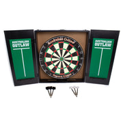 Tex Darts Australian Outlaw Dartboard Cabinet Set