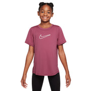 Nike One Fitted Dri-FIT Short-Sleeve Kids Tee