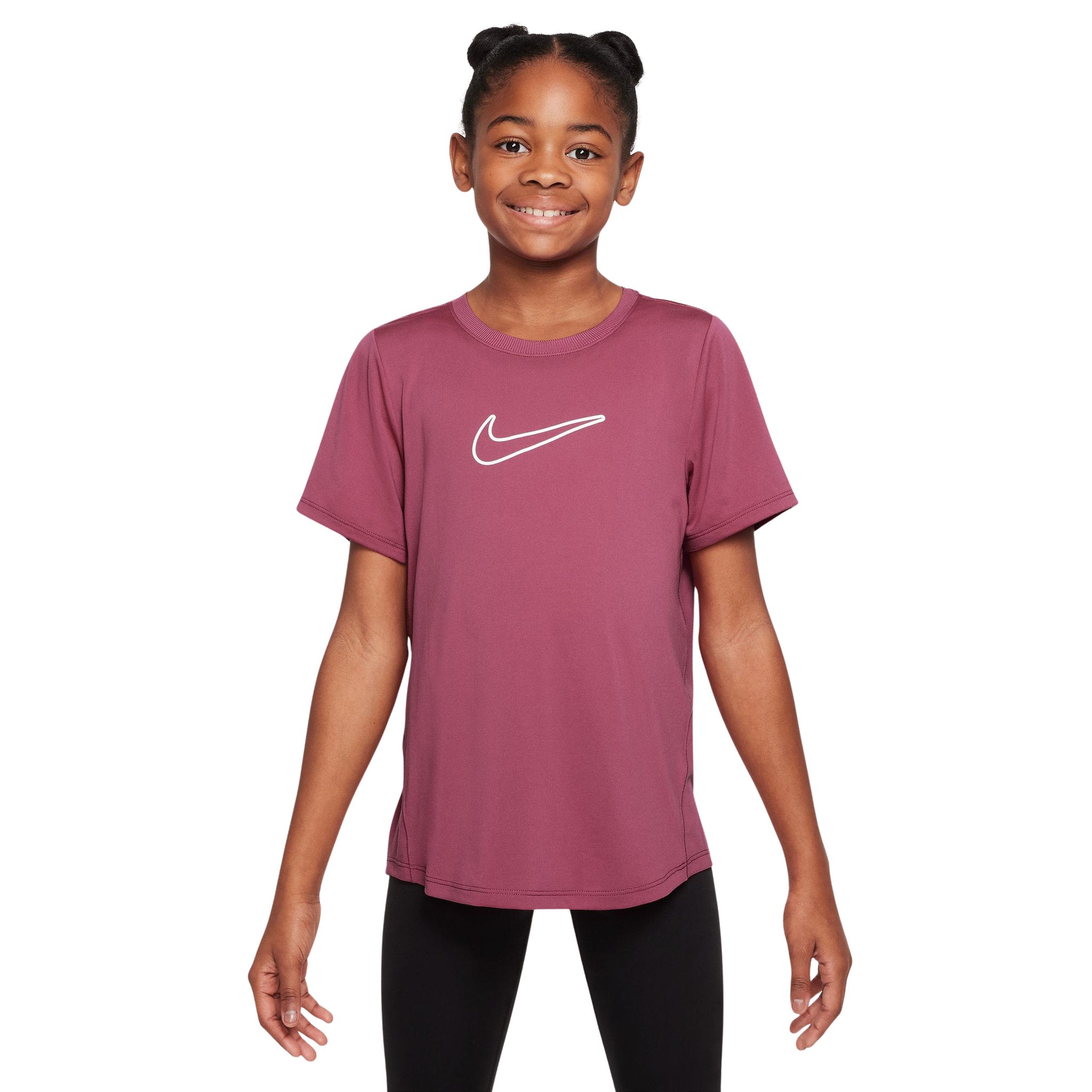 Nike One Fitted Dri-FIT Short-Sleeve Kids Tee