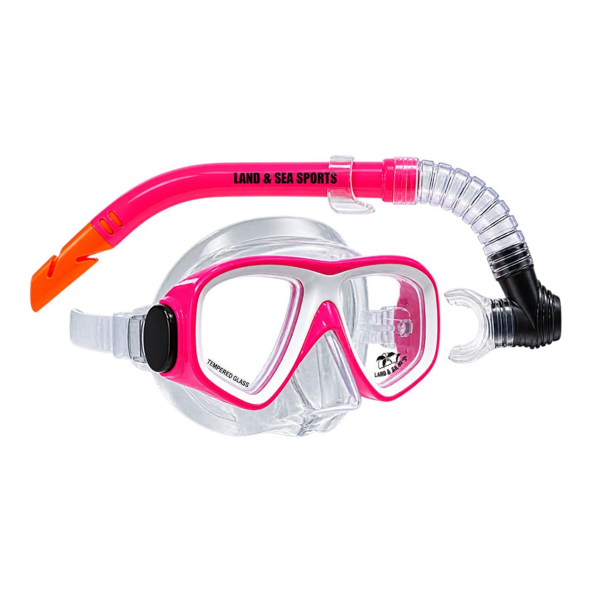 Land and Sea Clearwater Silicone Snorkelling Set - Pink