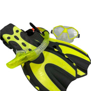 Porpoise Adjustable Adult Yellow Snorkelling Set