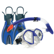 Porpoise Adjustable Kids and Youth Blue Snorkelling Set