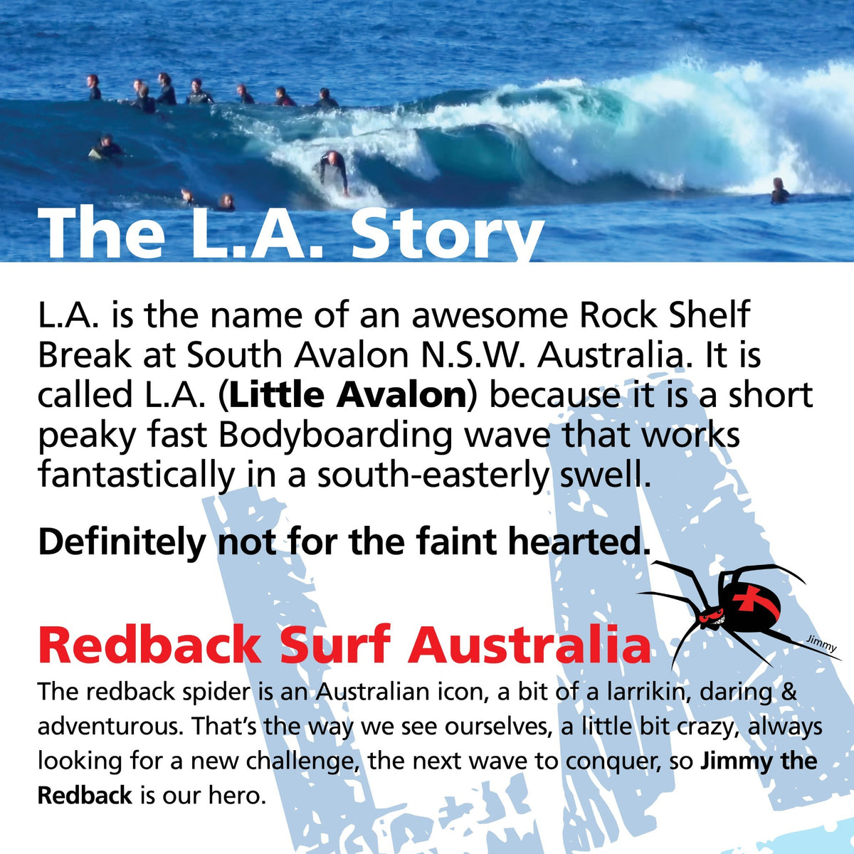 LA By Redback 33-Inch Bodyboard - Assorted Styles