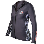 Adrenalin Beach Long Sleeve Womens Zip Rash