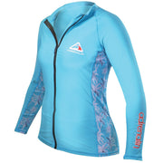 Adrenalin Beach Long Sleeve Womens Zip Rash Shirt