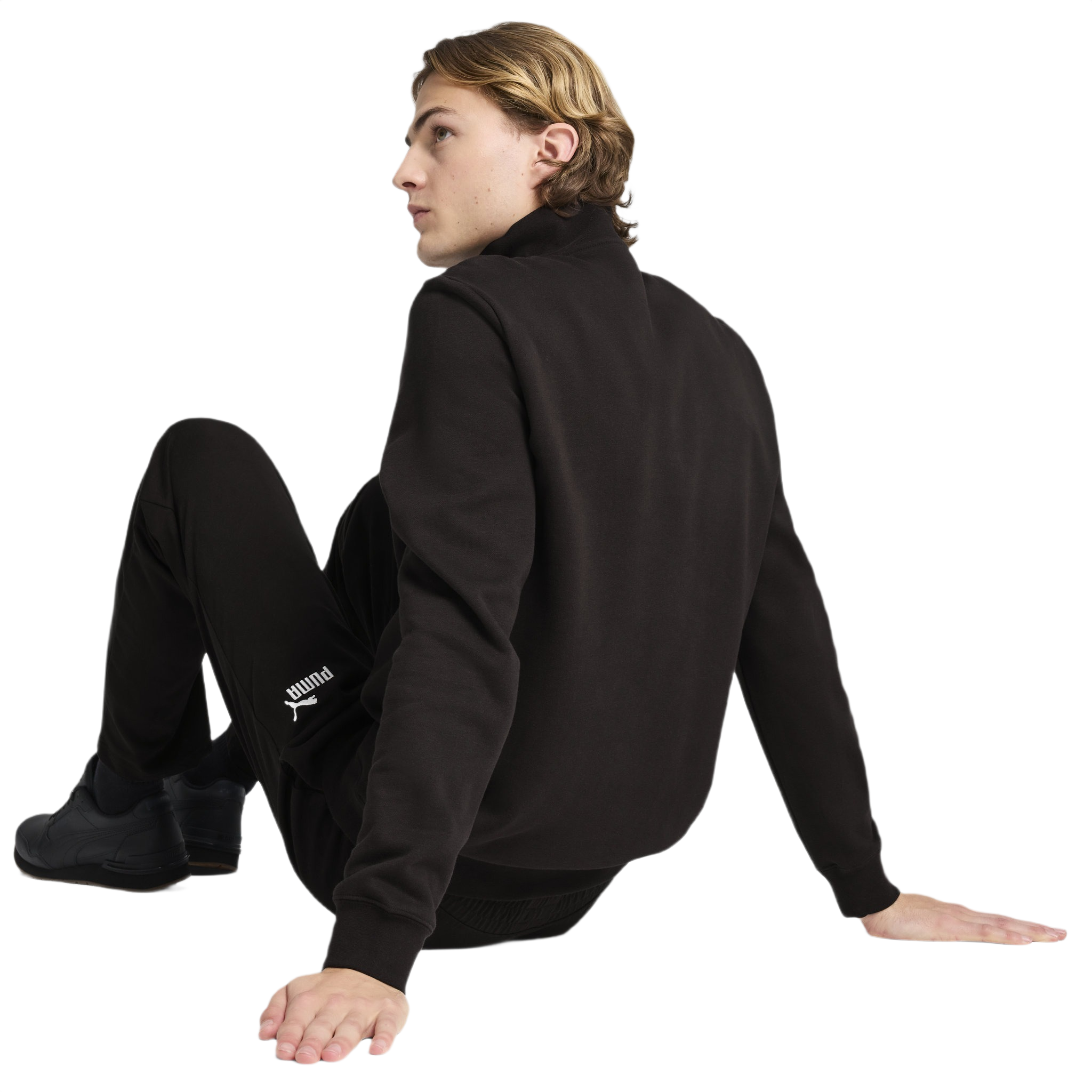 PUMA Essentials No.1 Logo Mens Half-Zip