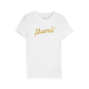 PUMA Ess+ Script Metallic Girls Tee