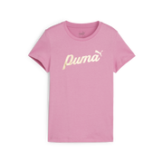 PUMA Ess+ Script Metallic Girls Tee