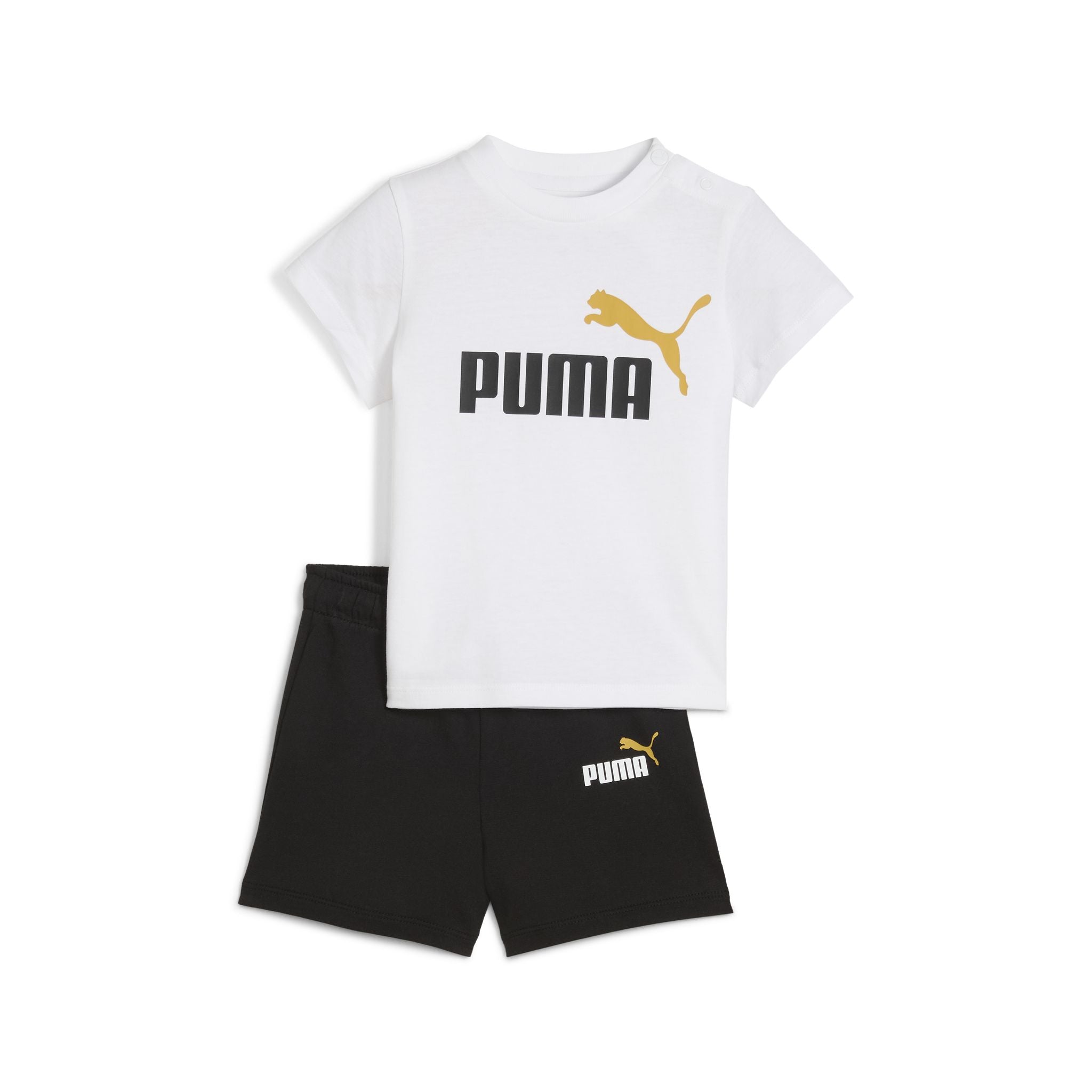 PUMA Minicats Essentials Infants Tee and Shorts Set