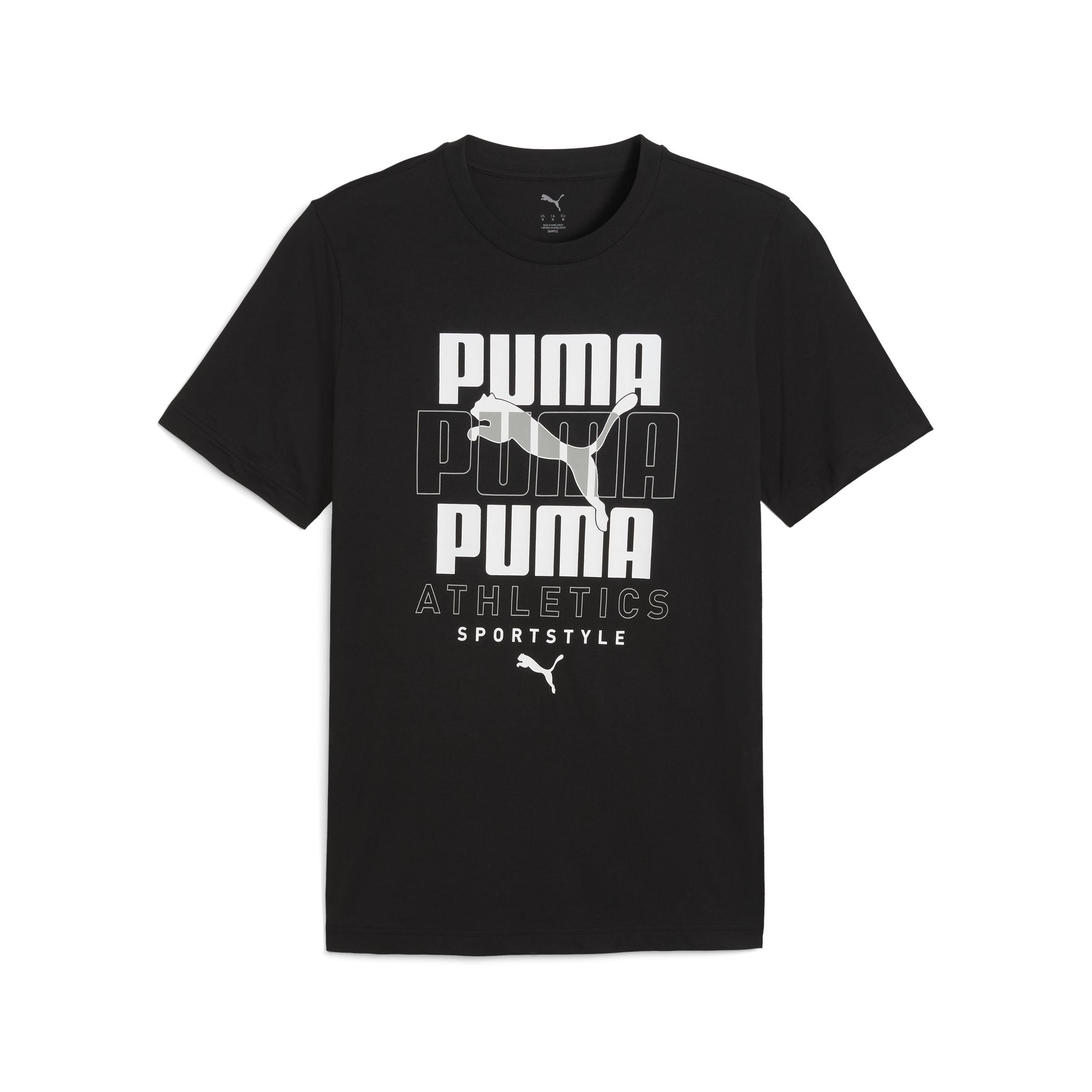 PUMA Graphic Stacked Mens Tee