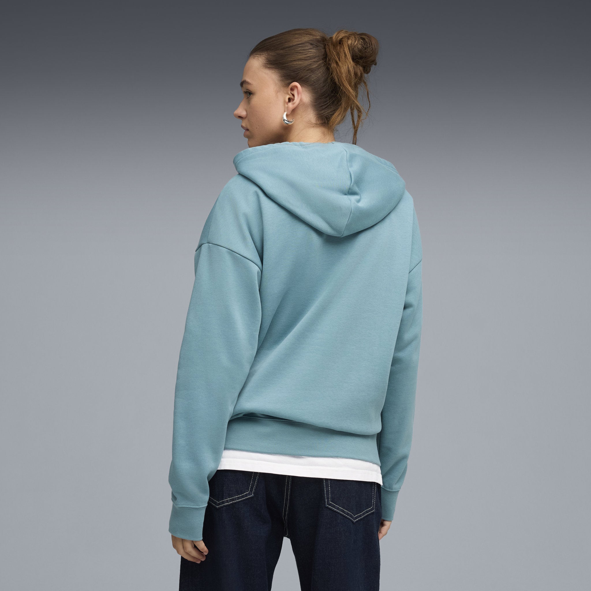 PUMA Essentials Cat Logo Womens Relaxed Hoodie