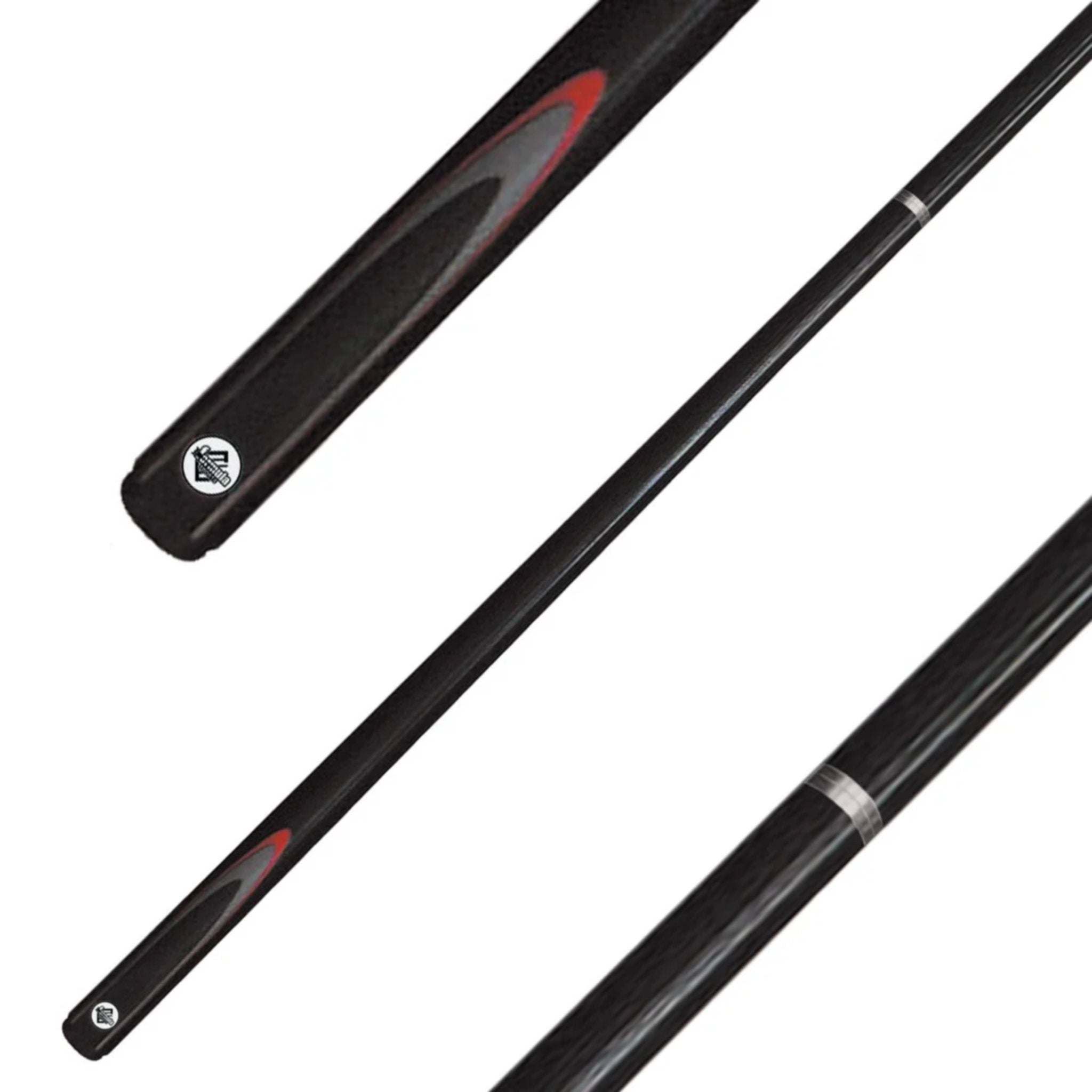 Formula Sports Plain Composite 2 Piece Pool Cue - Black